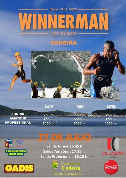 WINNERMAN CEDEIRA 27 de Julio (Nadar+correr+Nadar)